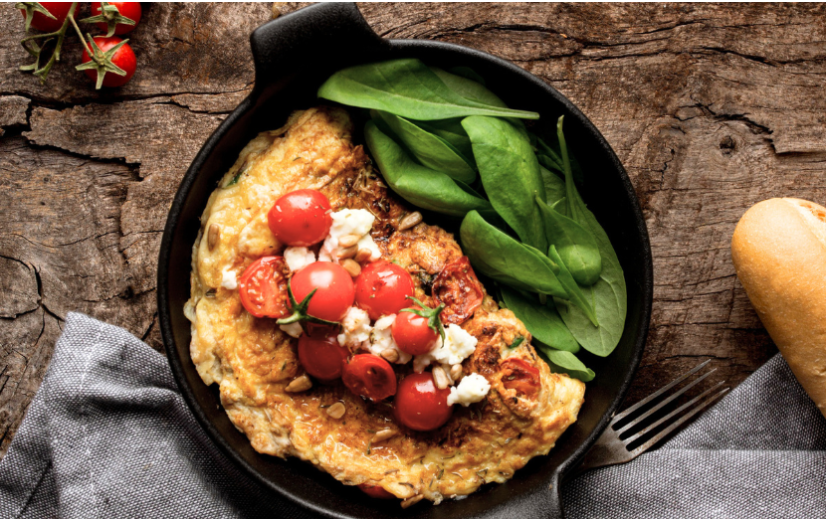 Hartig ontbijtje: groenteomelet